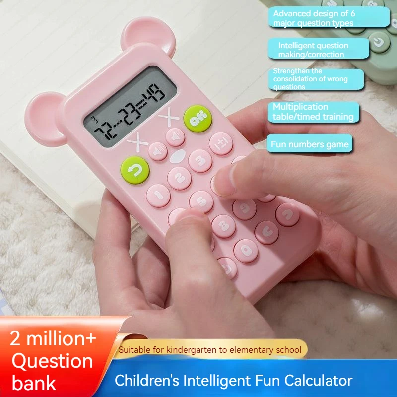 Children'S Calculator Color Student Arithmetic Practice Addition Subtraction Multiplication Division Training PortableCalculator