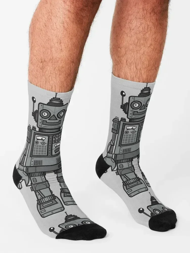 جوارب روبوت عتيقة، جوارب الهالوين للرجال، هدايا مضحكة من كروسفيت، جوارب للرجال #3