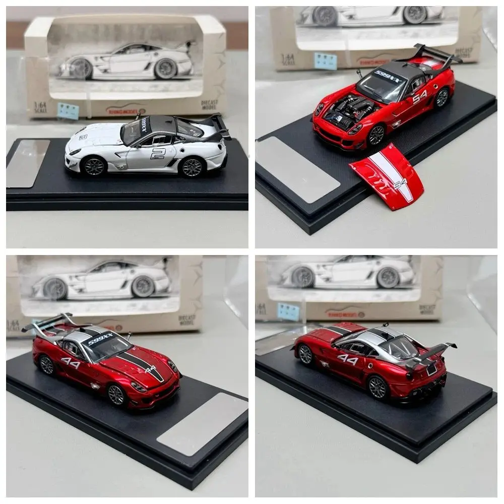 RM 1:64 Scale for 599XX Racing Sports Diecast Model Car Miniature with Openable Hood Collectible Toy Vehicle Models
