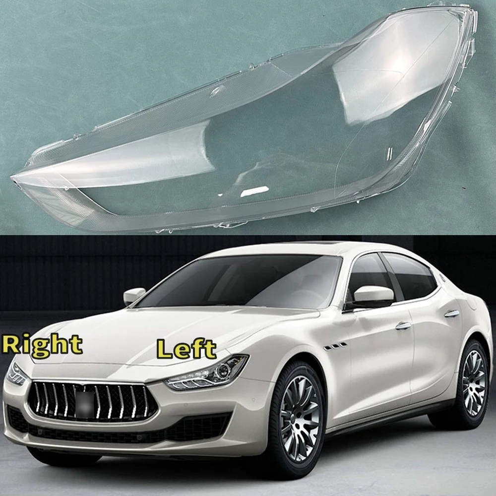 

For Maserati GTS Ghibli 2014-2020 Headlamp Cover Transparent Mask Lamp Shade Headlight Shell Lens Replace The Original Lampshade