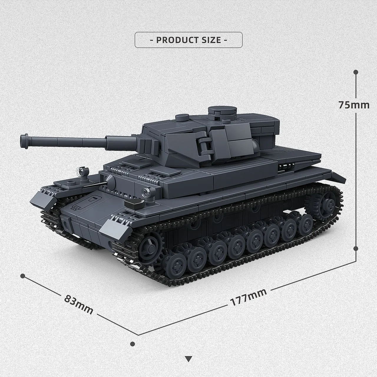 No. 4 Tank Armored Vehicle Tracked Model Building Block Toy Educational Toy Birthday Gift Christmas Gift