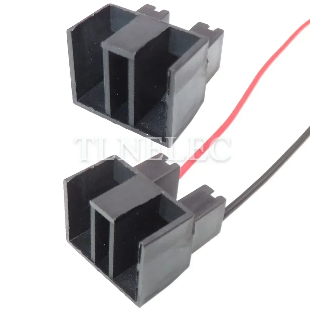 2 Pin Way Auto Unsealed Socket with Wires Busses Coupler Plug Automotive Gender Sleeve Connector HID