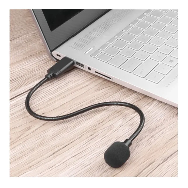 20/25cm Portable USB 2.0 Microphone Adjustable Mini MIC Anti-Noise Audio Adapter for Laptop/Notebook/PC