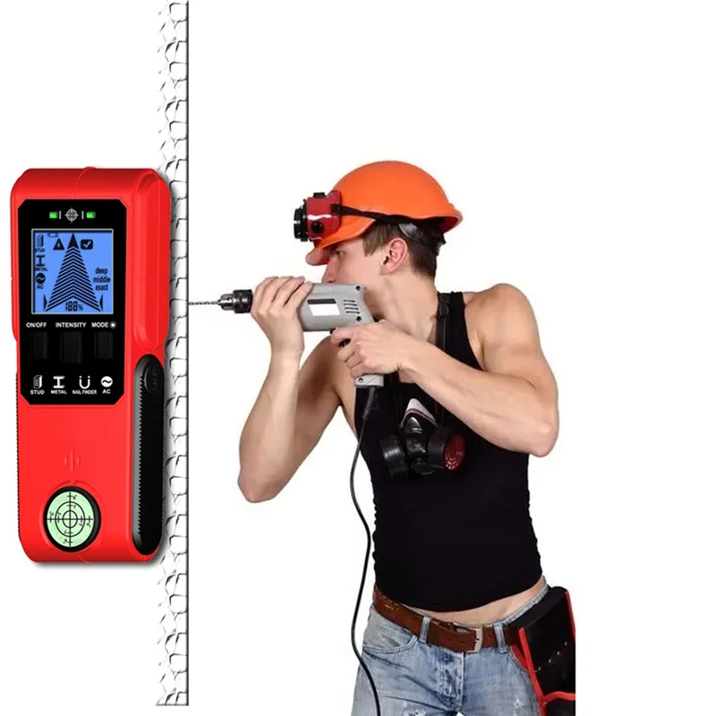WORTHOWN-Wall Detector متعدد الوظائف للكشف عن المعادن لكمة كشف سلك مسمار الكاشف مع تحديد المواقع المغناطيسي