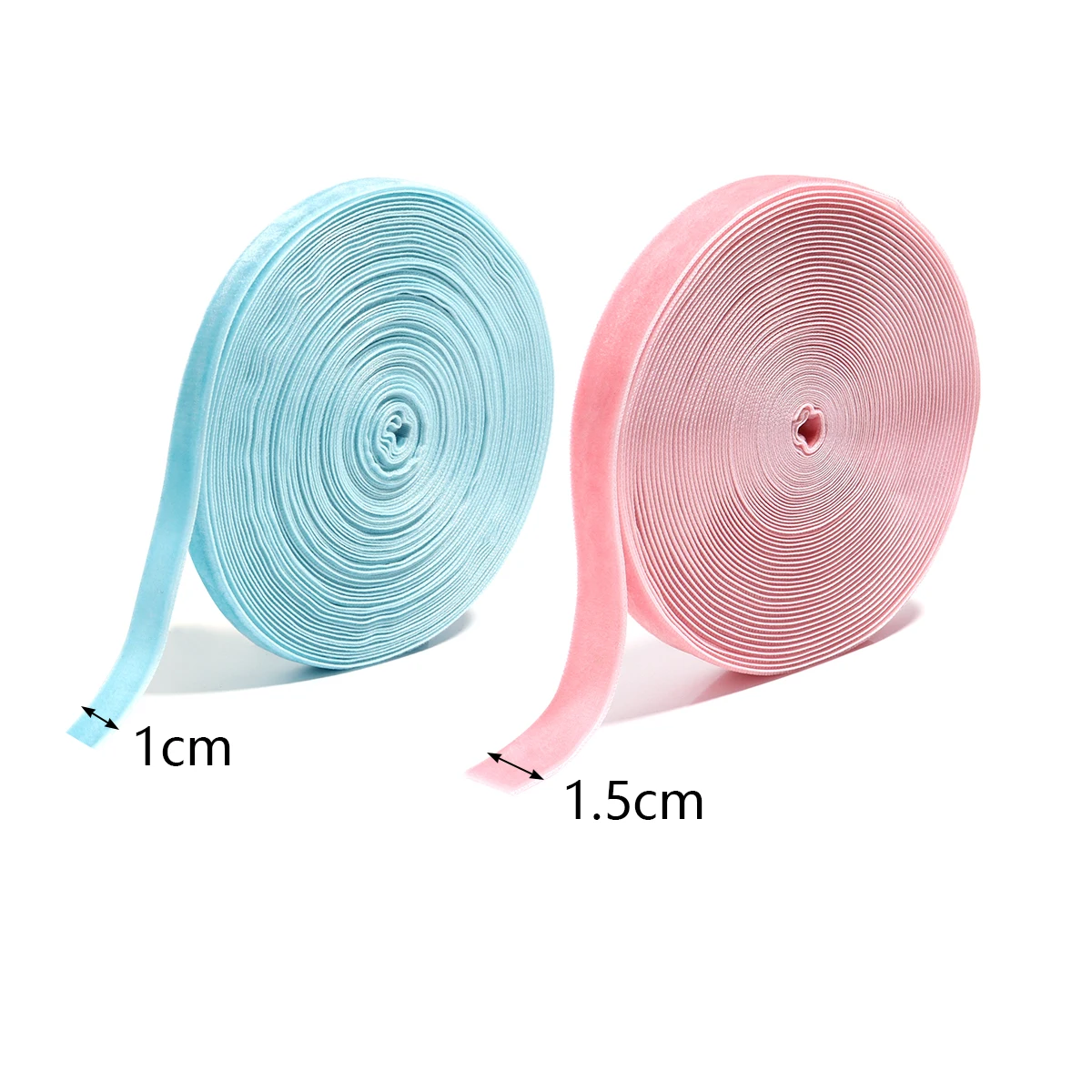 10Yards/Roll 1/1.5cm Color Single Face Velvet Ribbon Wedding Party Decoration Handmade Gift Wrapping Hair Bowknot DIY Christmas