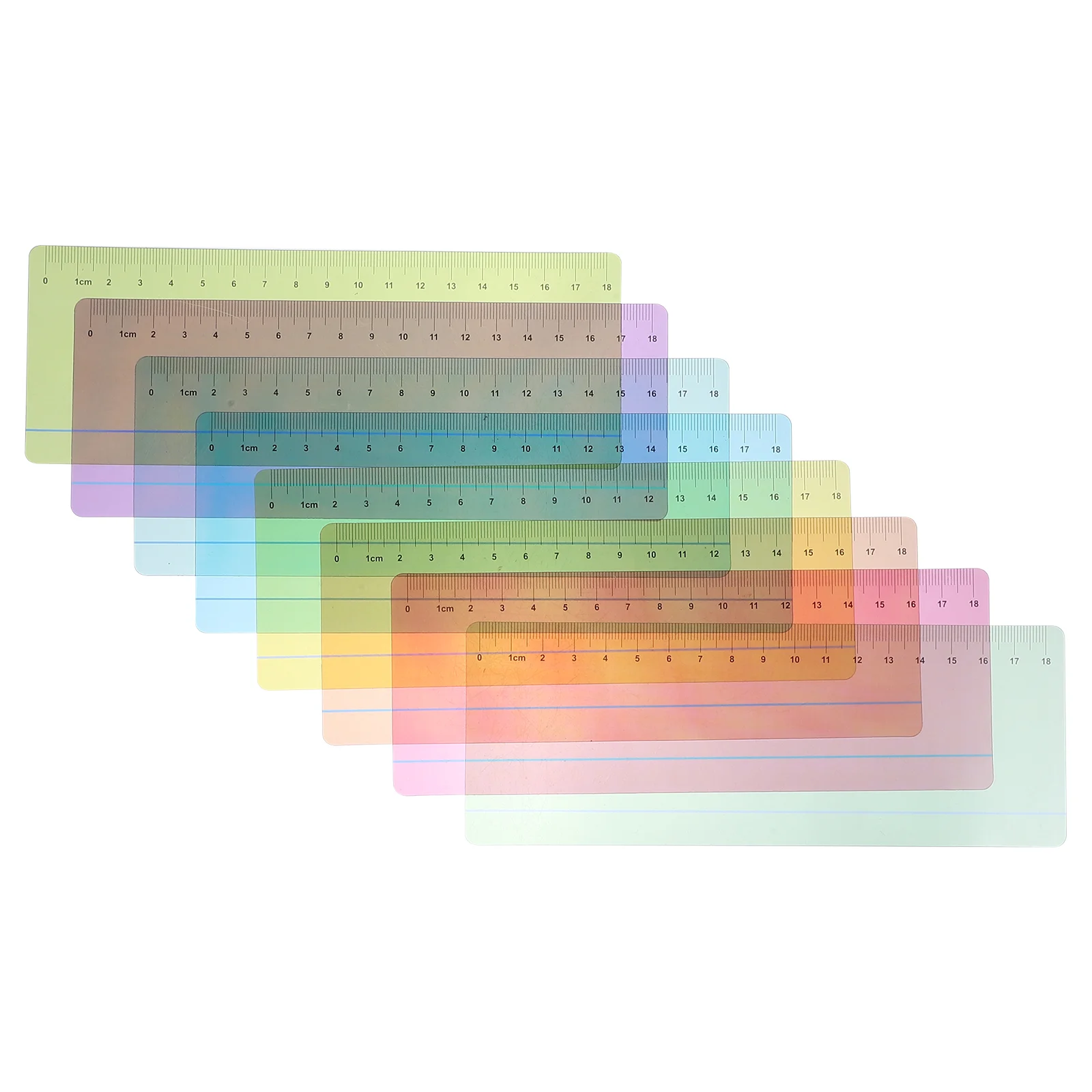 8 Pcs Overlays for Reading Dyslexia Guided Bookmarks Highlighters Students Strips Bright Magnetic The Pet