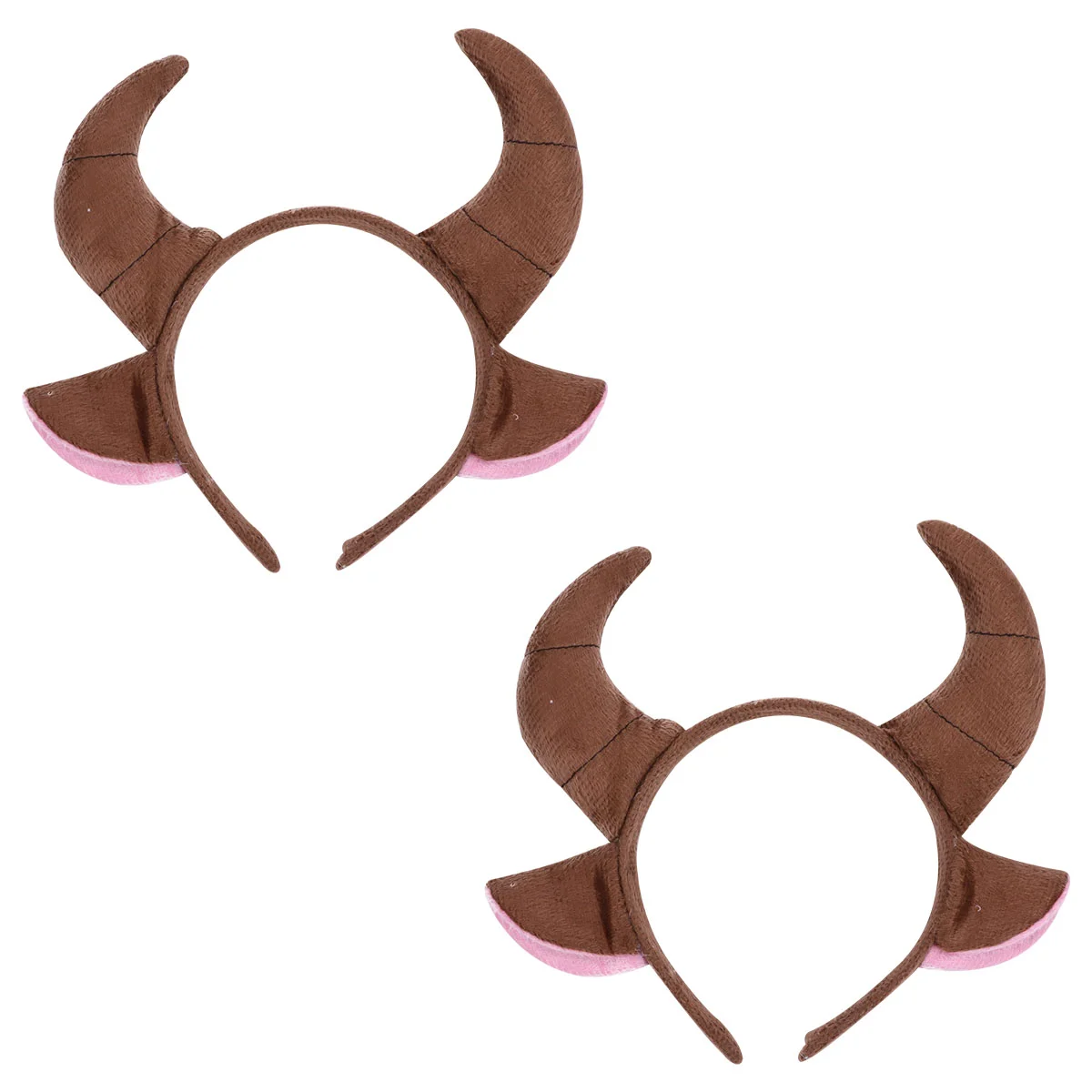 2 Pcs Animal Headband Bull Horns Hairband Monster Satyr Halloween Costumes Ears Prom Toddler