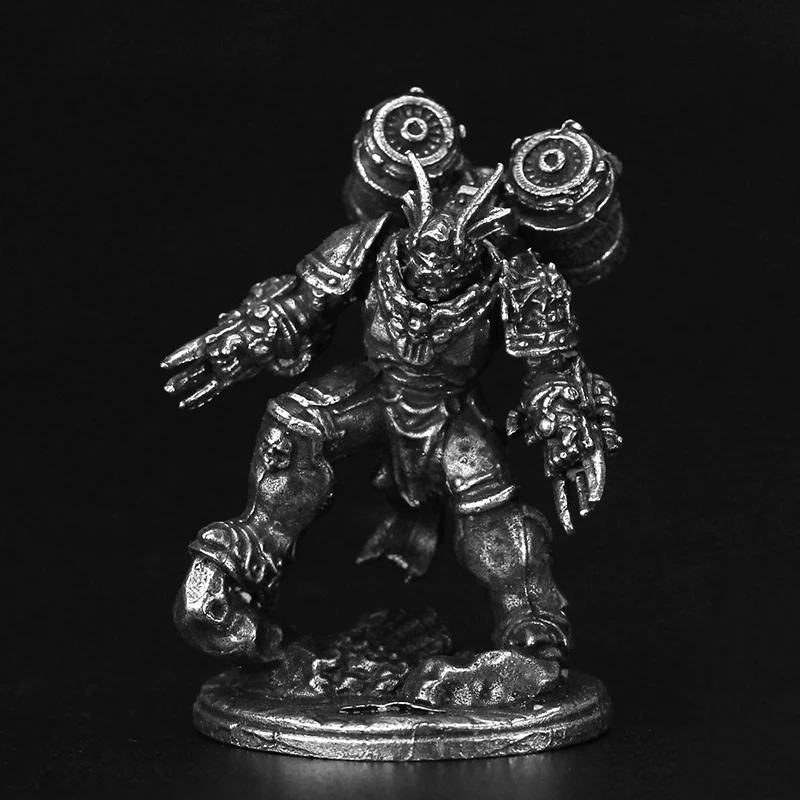 Metallo Steampunk Red Pilgrim Soldier Modello Action Figures Giocattoli Regali Ragazzi Gioco da tavolo Pezzi Ornamento in miniatura Accessori Modello