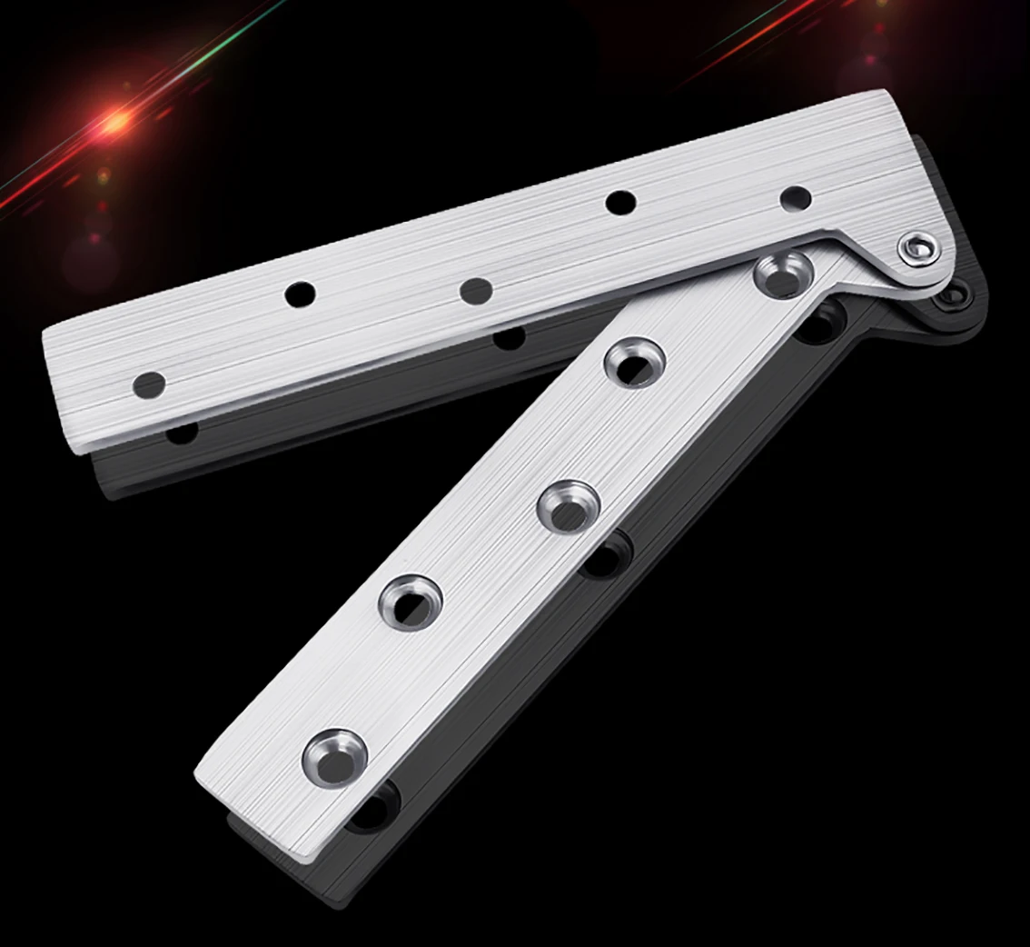 1Pcs 65/100/150mm Thicken Stainless Steel Chicken Mouth Hinge 360 Degree Rotating Door Pivot Hinges Hardware Accessories