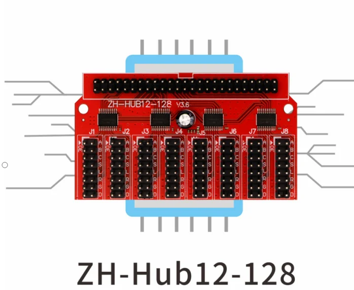 placa-adaptadora-de-display-led-zh-hub12-128-com-interface-50p-hub12-modulo-de-expansao-de-cartao-de-controle-para-telas-de-cor-Unica-e-dupla