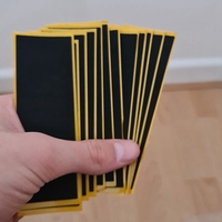 40Pcs/Lot Black Fingerboard Deck Uncut Tape Stickers Black Foam Grip Tape Stickers 38Mmx110mm