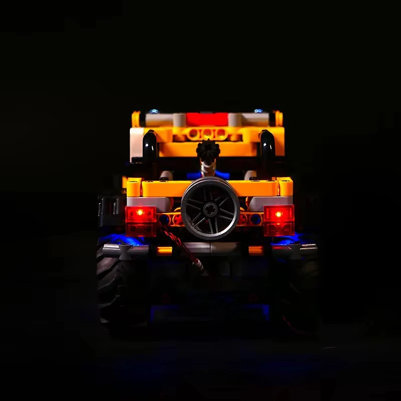 Zestaw oświetlenia LED RC do technicznego samochodu sportowego LEGO 42122 (tylko światło LED, bez modelu bloku)