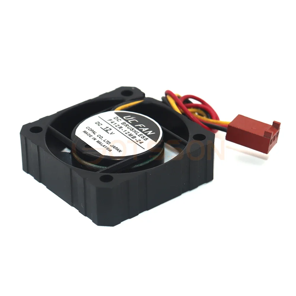 Originele UC FAN 4012 4 CM F412R-12MB-24 DC12V CPU power 3 draden koelventilator