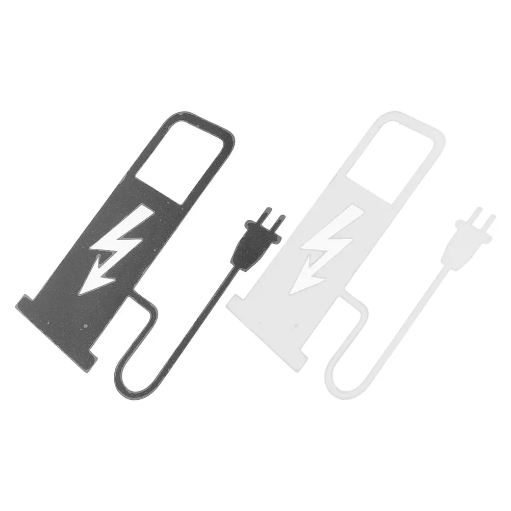 

2Pcs Electric Car Stickers Waterproof Charging Decals Creative Ev Charging Reminder Auto Vinyl Decorations for All Electric