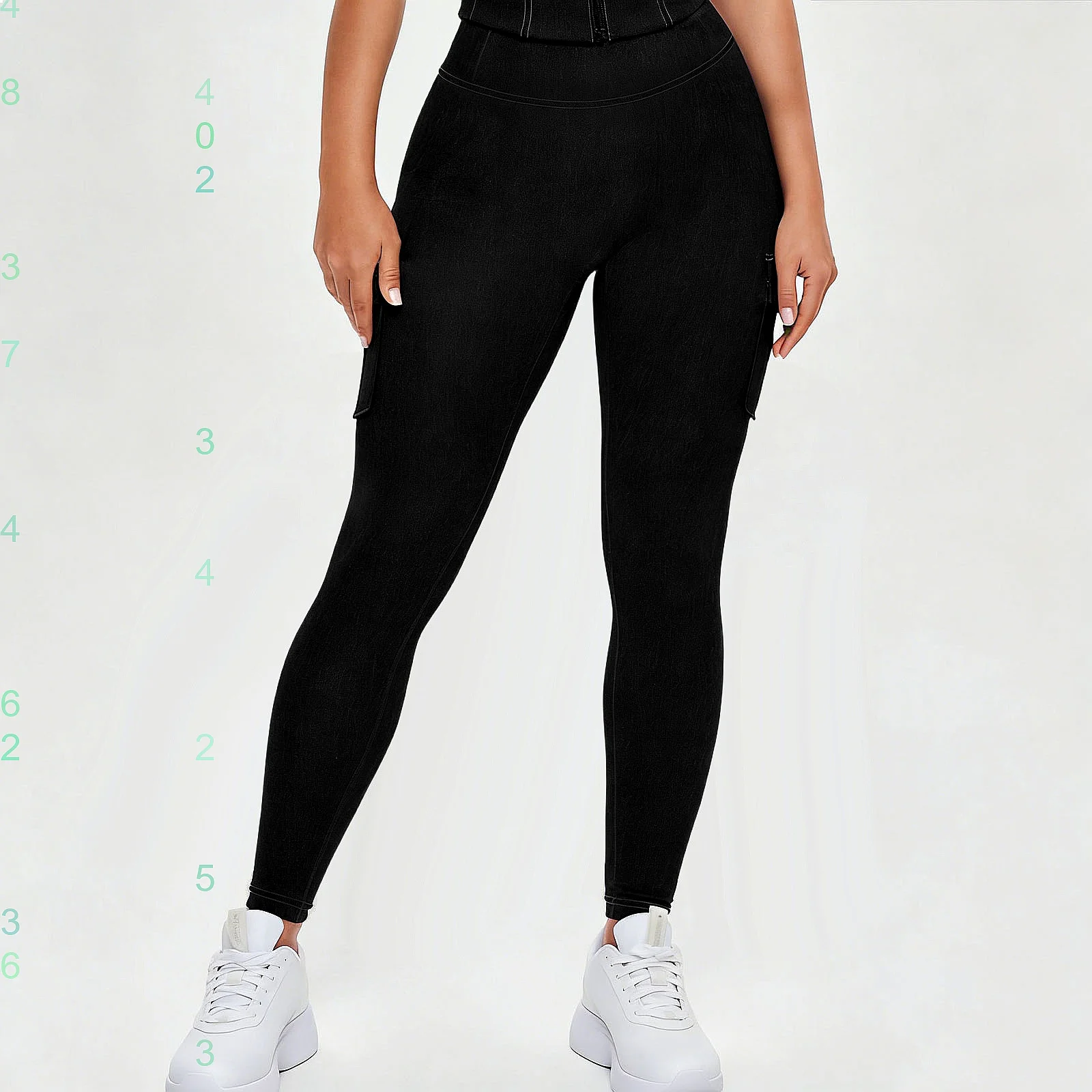 High Waisted Workout Leggings Tummy Control Yoga Pants Running Gym Fitness Tights