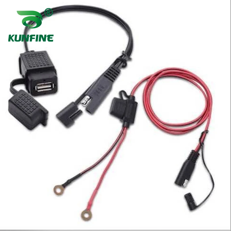 

Motorcycle Single USB Car Charger Waterproof 12V-24V With Cable