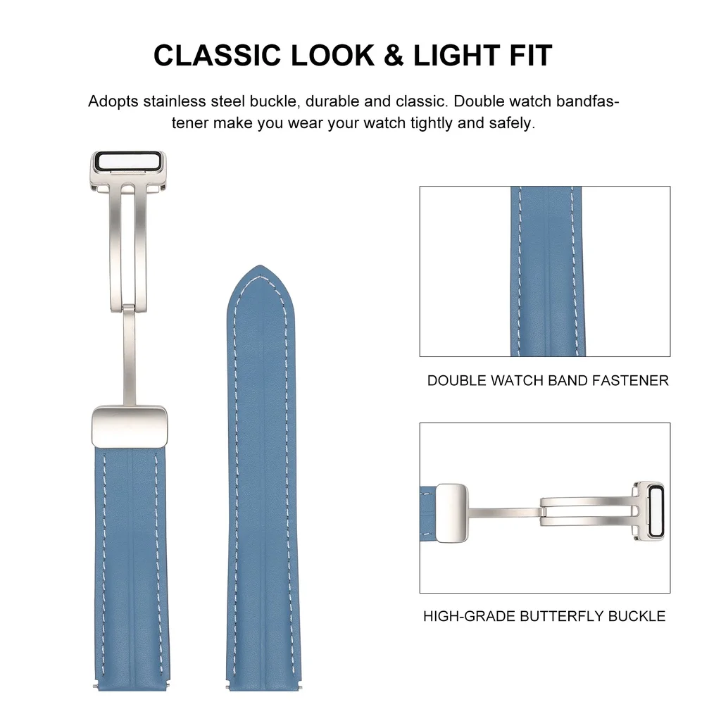 Кожаный ремешок с магнитной пряжкой для Huawei Watch GT3 GT4 SE GT2 GT2e Watch4 Watch3 Pro GT 2 3 4 2e 42 мм 43 мм 46 мм Браслет