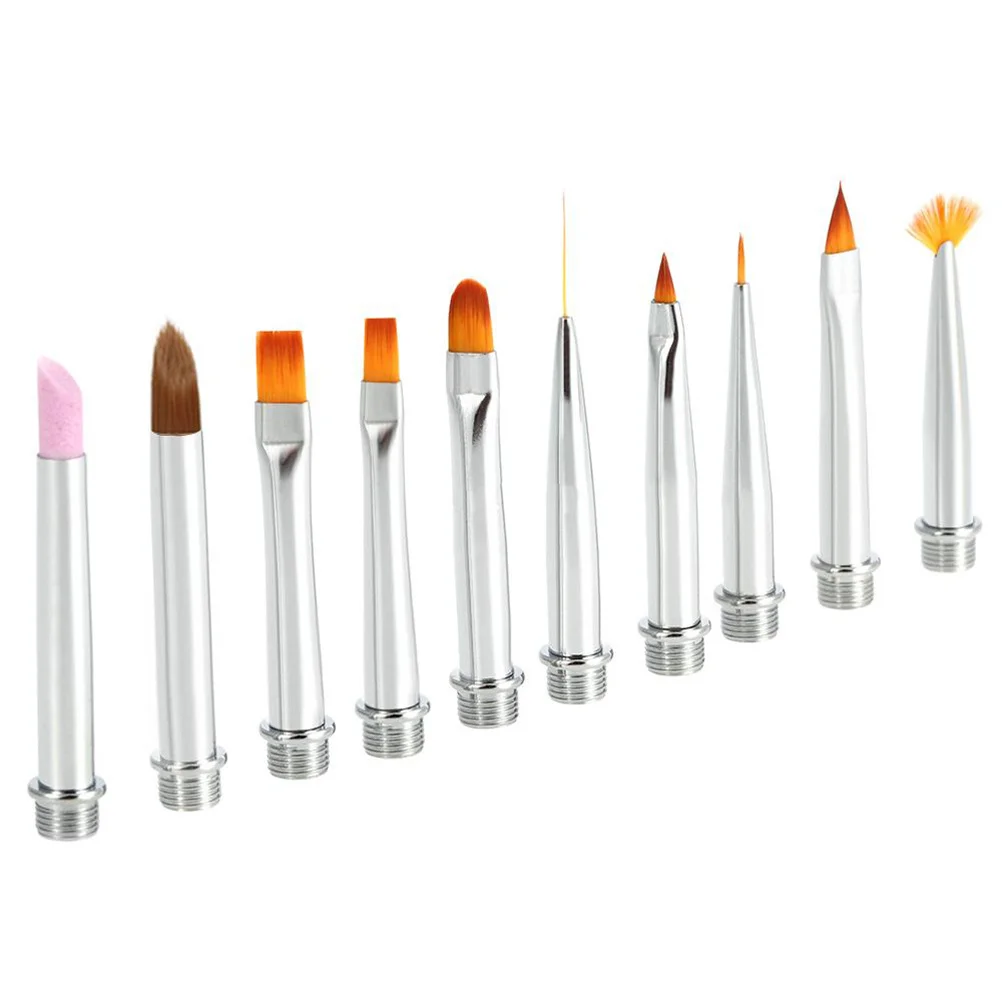 

11pcs Nail Art Brush Pen Set Rose Gold Professional Liner For Drawing Painting Dotting Striping Manicure Diy Tools Nail Brush