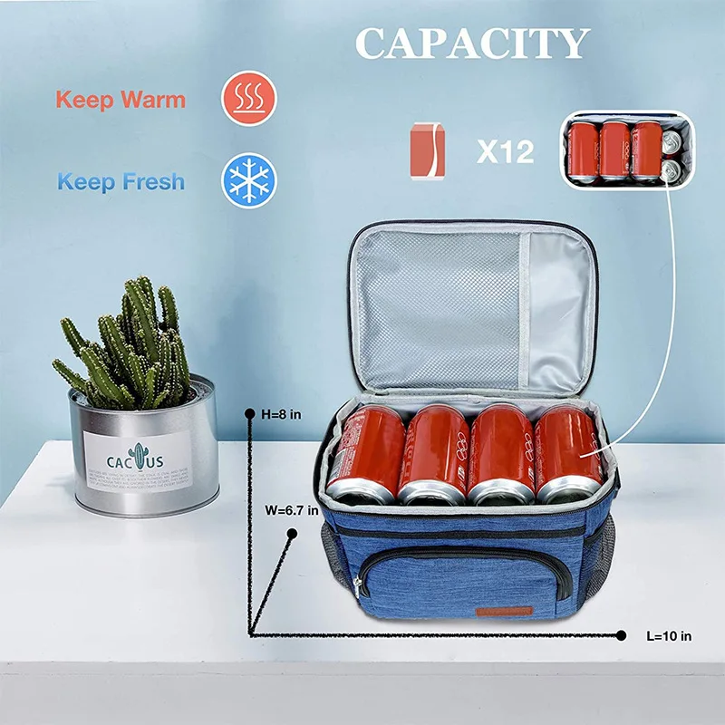 Hot-selling Oblique Span Lunch Bag Outdoor Fresh-keeping Ice Bag Portable Thermal Insulation Iced Beer Refrigerated Bag