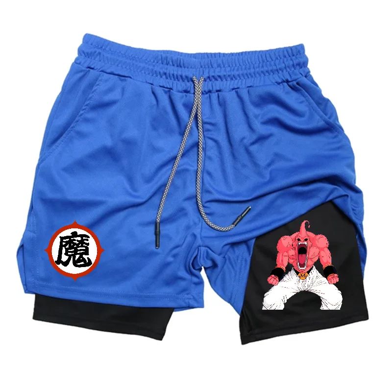 Summer Sporty Versatile Quick Dry Anime Print Men\'s Shorts Everyday Casual Personality Print Shorts 2024