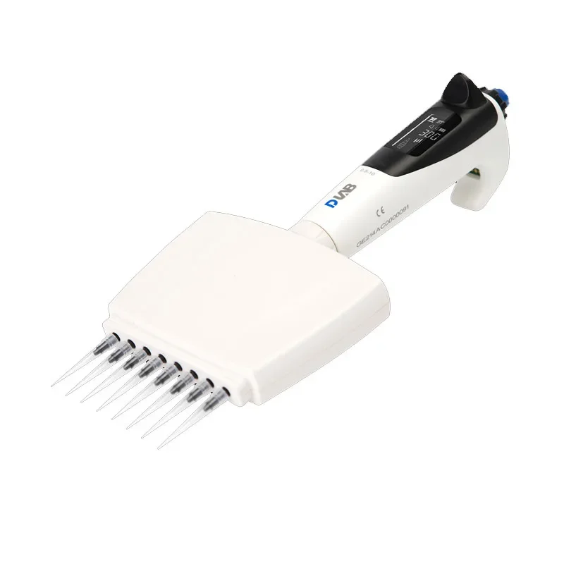 

DPette+ Multi-functional 8-channel Electronic Pipette Pipetting Mixing Stepper And Dilution Plastic Pipette