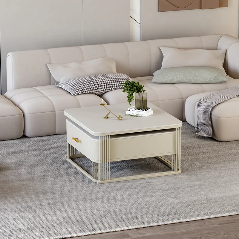 Couchtisch im minimalistischen Stil, Schubladen, Aufbewahrung, nordisches Design, Couchtisch, moderne, einzigartige Stolik Kawowy Wohnzimmermöbel