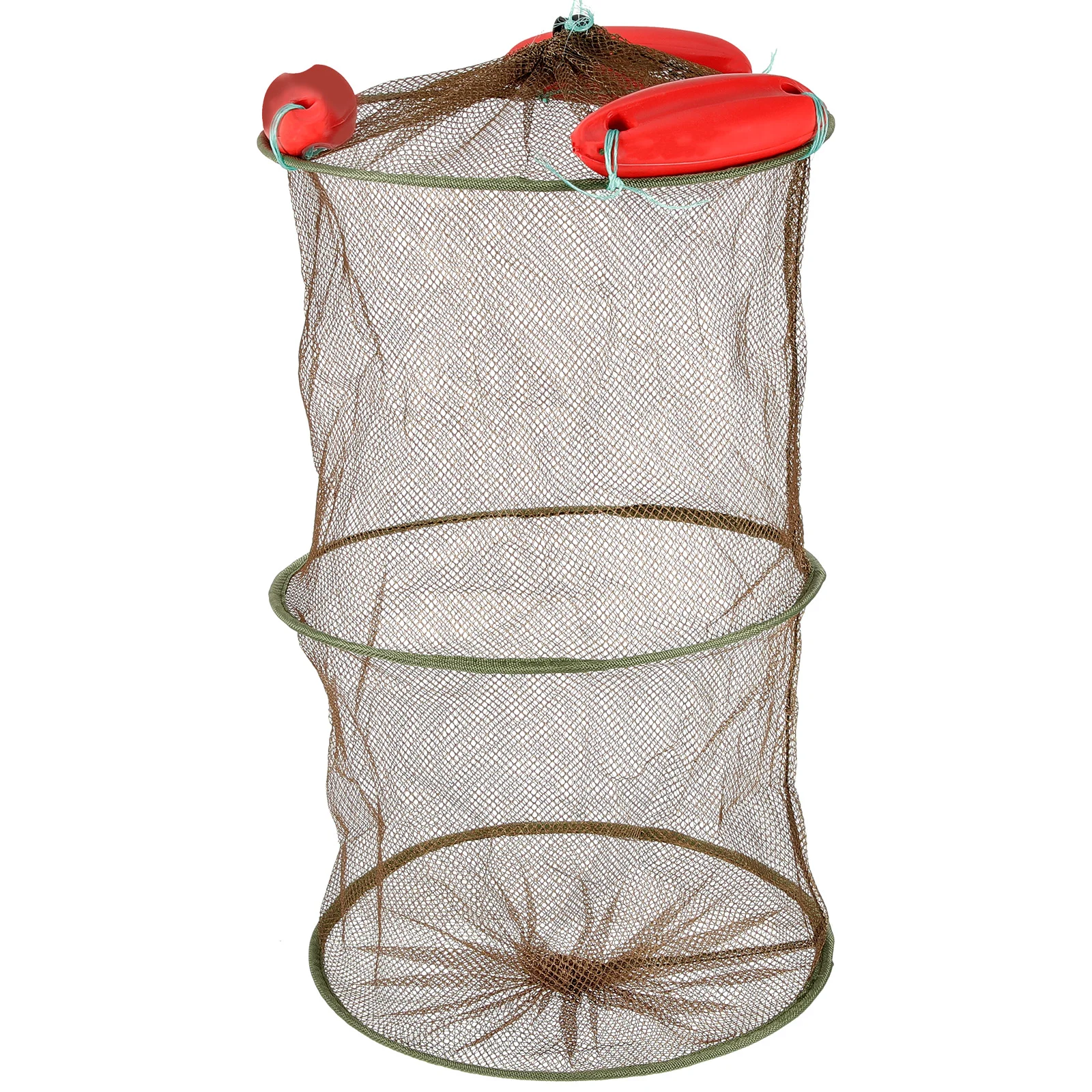 Fishing Basket Foldable Netting Collapsible Guard Minnow Bait Mesh Diving Crab Crayfish Wear-resistant Catch