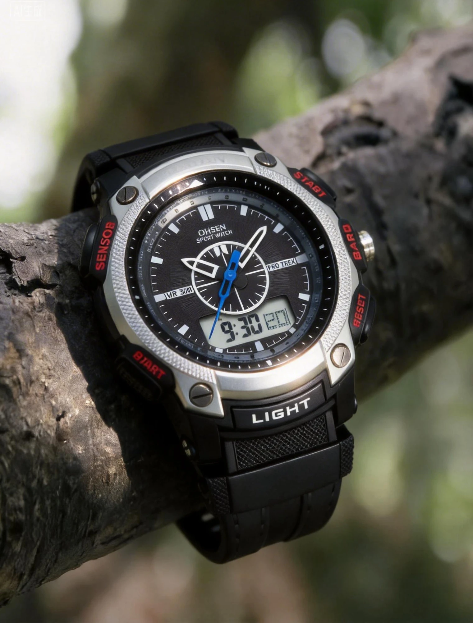 OHSEN Digital Quartz Mens Fashion Wristwatches Male Rubber Band Silver LCD Waterproof Sport Cool Gift Watches relogio masculino