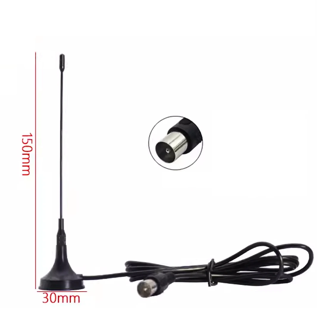 

1pc DVB-T wireless antenna 5Dbi indoor digital HDTV aerials TV/IEC male connector new wholesale price