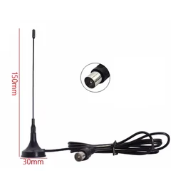 1pc DVB-T wireless  antenna 5Dbi indoor digital HDTV aerials TV/IEC male connector  new wholesale price