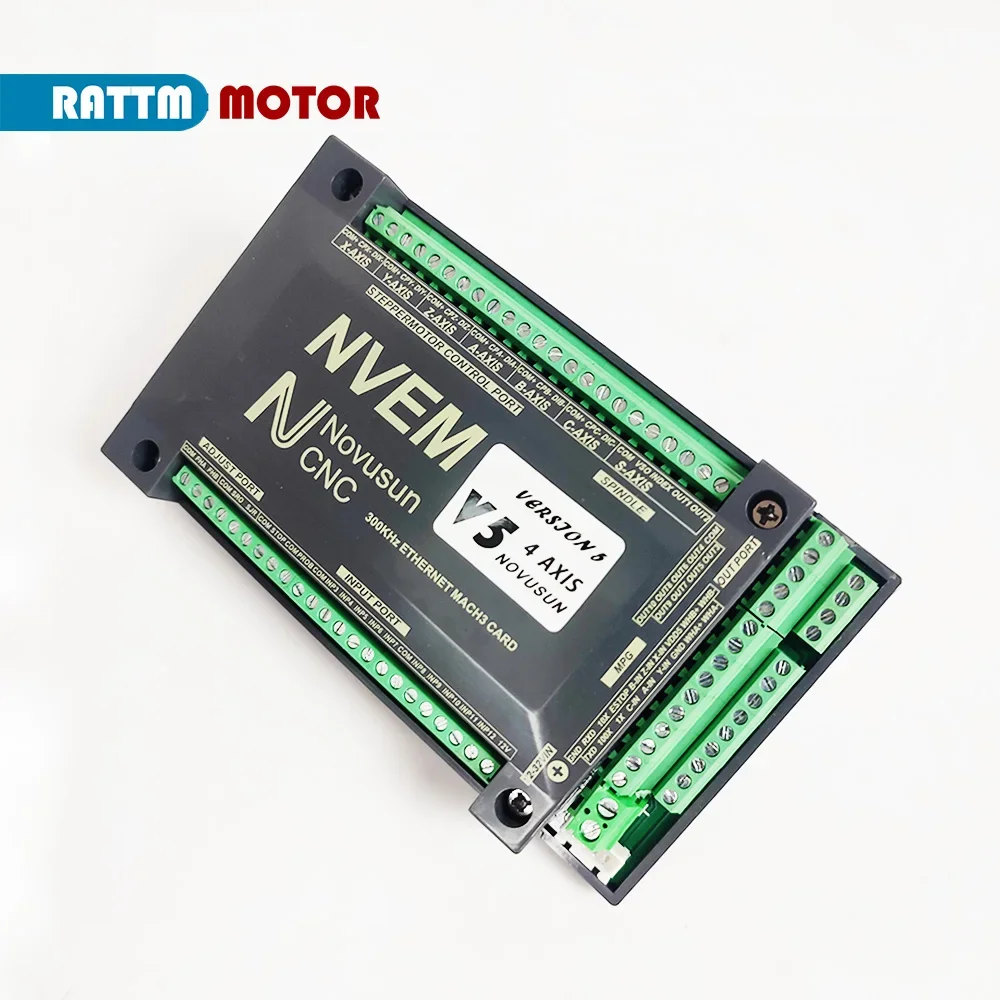 MACH3 Nvem V2.1 CNC Motion Controller 4 Axis Ethernet Slave Funct for Stepper,Servo