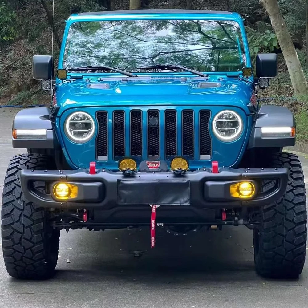 New 10th Anniversary Front Bumper Without Sensor Holes with Fog Light for for JL Accessories Bull Bar Guard