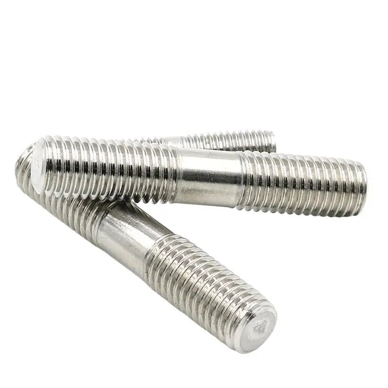 50pcs/lot Stainless Steel 304/316 M2x20-200mm Double Ended Screws Double Head Bolt Screw Stud Support non-standard Customization