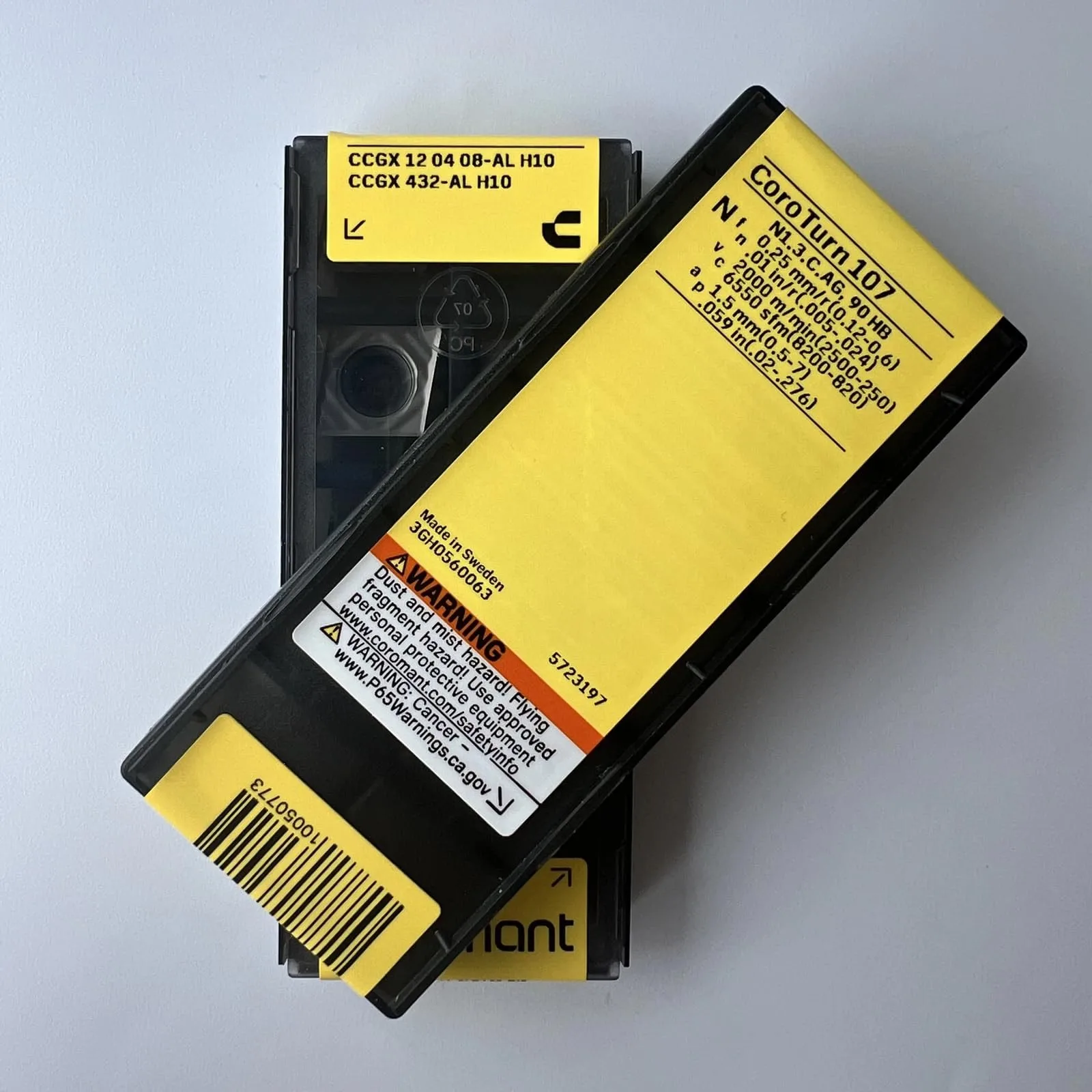 Original SANDVIK / CCGX120408-AL H10 / Hard alloy CNC Blade 10 Pcs