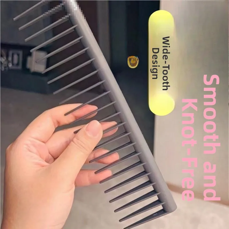 

Anti-static Wide Tooth Comb Fluffy Brush Hairdressing Salon Anti Hair Loss Large Tooth Comb Thick Tooth Comb for Curly Hair