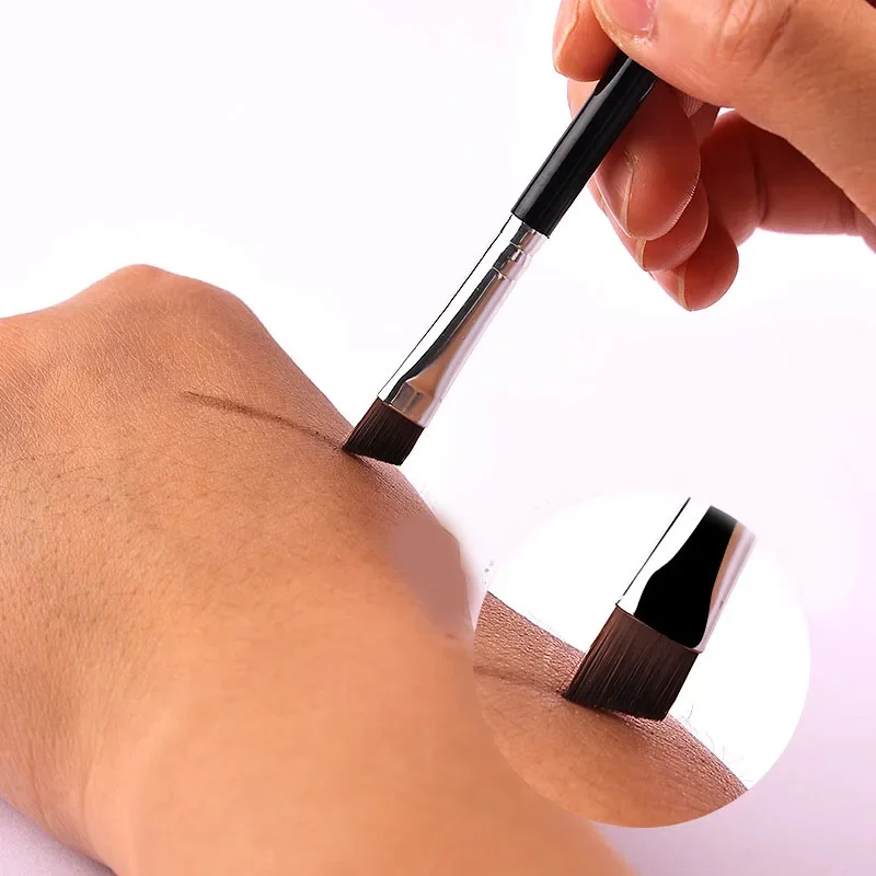 新しい眉毛ブラシ眉アイライナーブラシコンシーラーブラシプロフェッショナルメイクブラシまつげ用マイクロブラシ HZS03