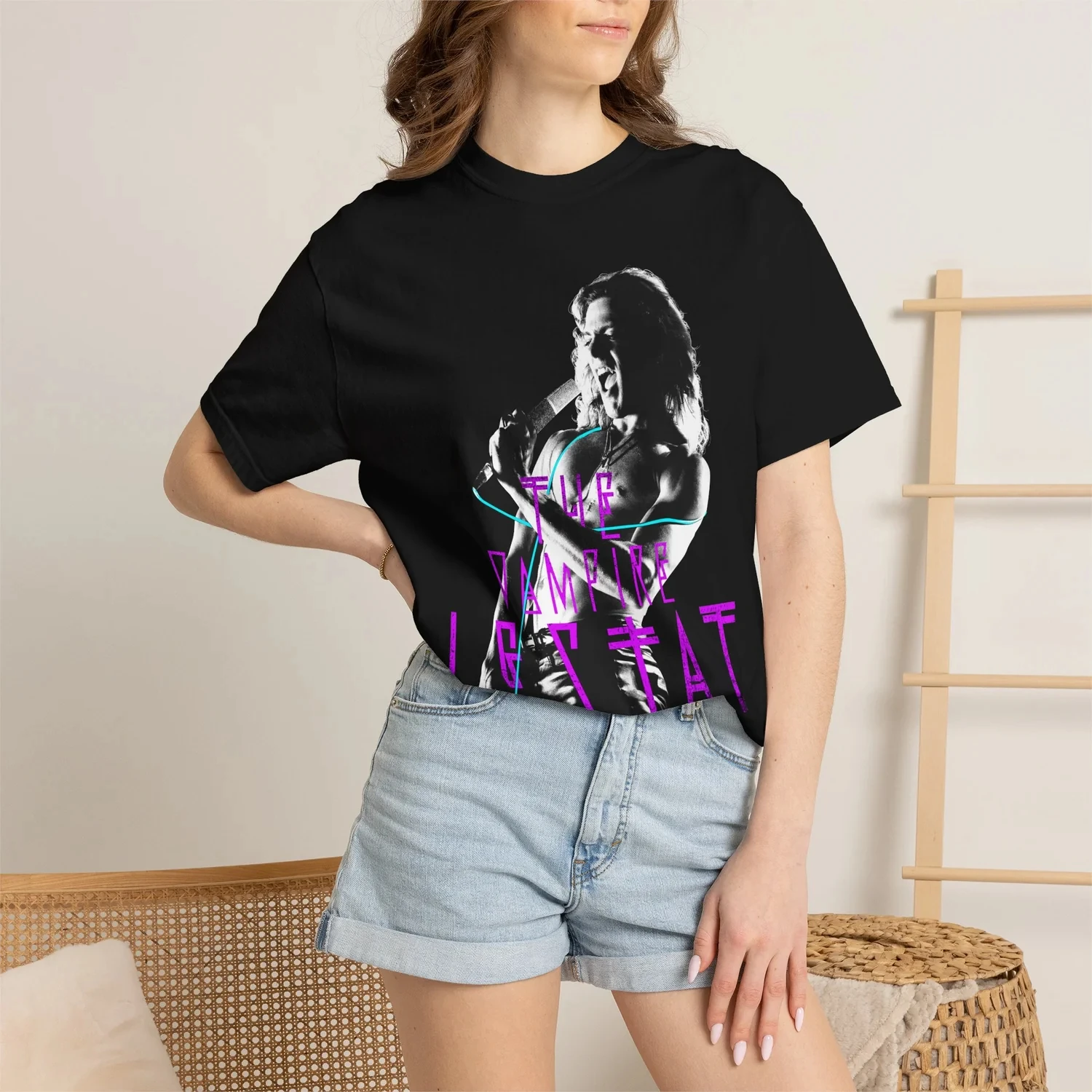 The Vampire Lestat Raw Rocker T-Shirt Retro Grafik-T-Shirt Sommermode Reine Baumwolle Herren-T-Shirt Kleidung T-Shirt Y2k Frau ﻿ – Detail 1