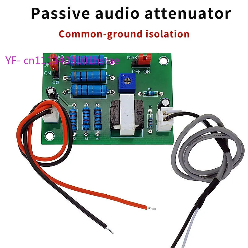 High-Low Level Converter Passive Attenuator, Speaker Signal to Line Out, Built-in Ground Isolation