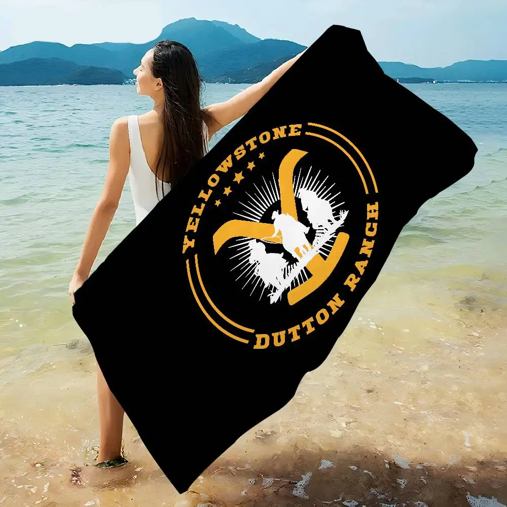 Yellowstone Dutton Ranch Microfiber Blanket Quick Drying Beach Towels Oversized Printing Super Absorbent Pool Towel Blanket