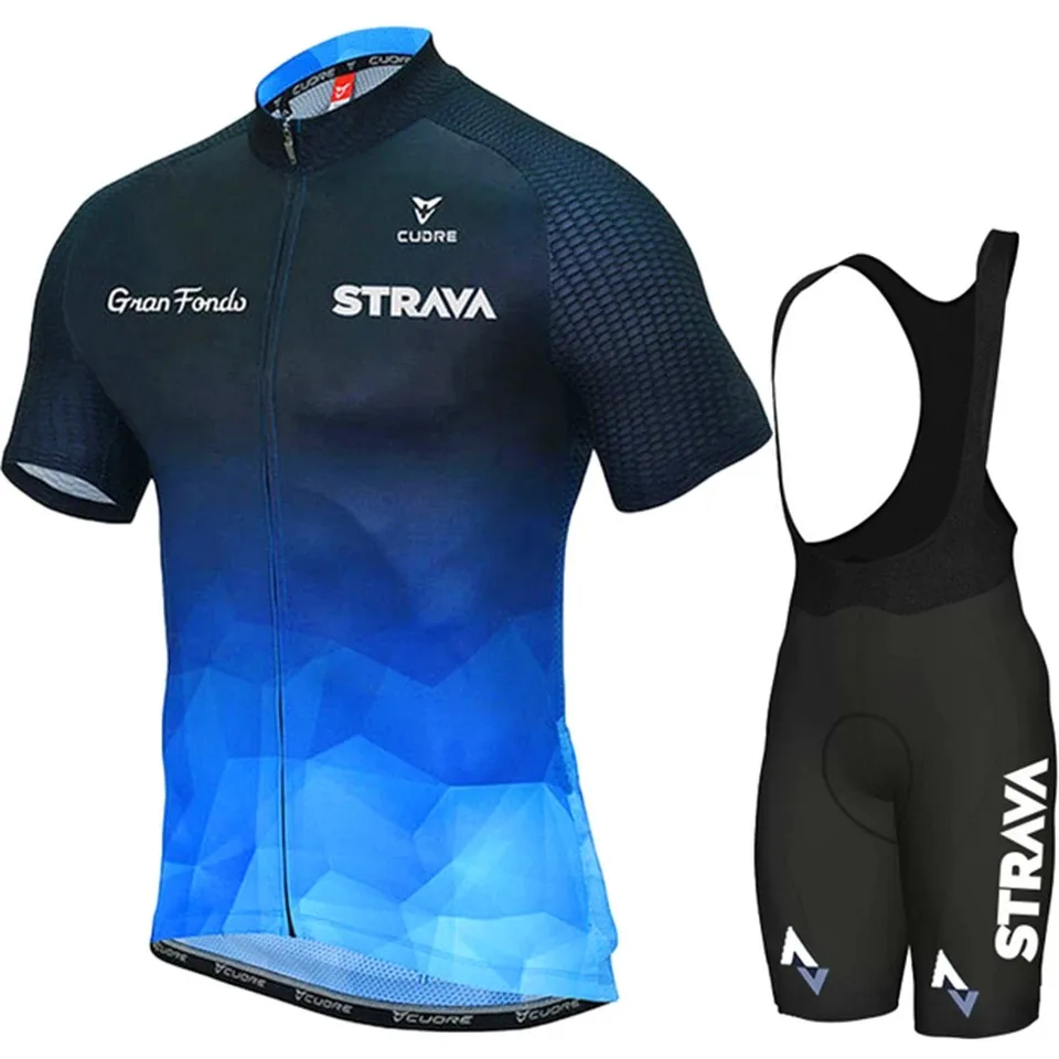 Strava Summer 2024 Cycling Clothing Set Lightweight and Breathable Mountain Bike Riding Wear Mountain Bike Apparel