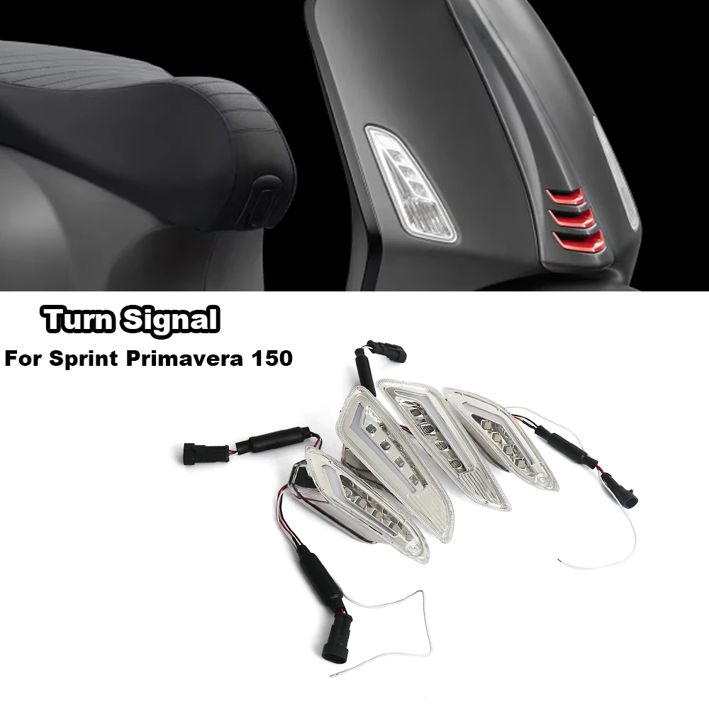 

Motorcycle Front Rear Turn Signals Blinker Daytime Running LED Light For Vespa Sprint Primavera 150 Sprint150 Primavera150