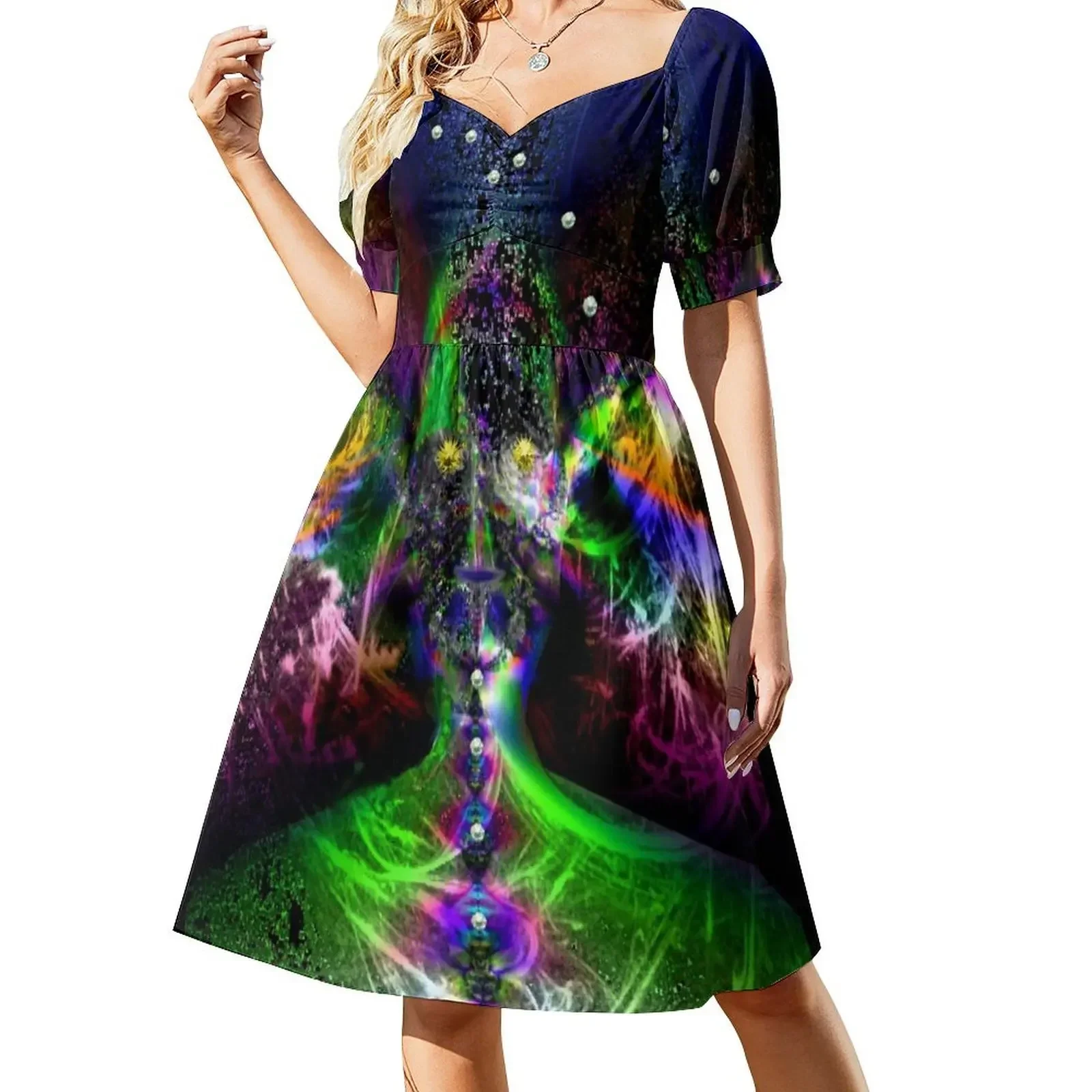 Lucy In The Sky With Diamonds Sleeveless Dress beach outfits for women womens clothing Dress