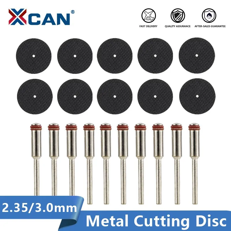 XCAN metalowa tarcza tnąca 20 sztuk 2.35/3.0mm Shank Resin Cut-off tarcza koła dla Dremel obrotowe akcesoria narzędziowe piła tarczowa