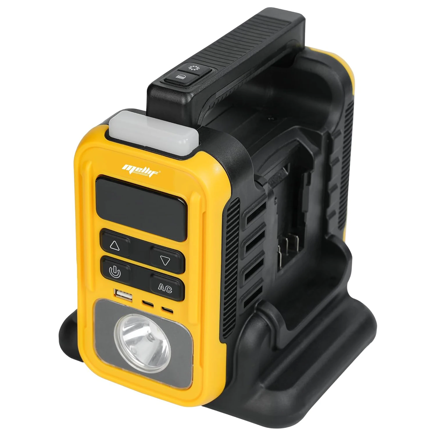 350W Power Inverter Compatible with Dewalt 20V MAX Battery - Tool Only, Portable Pure Sine Wave Battery Converter 20V to AC 110V