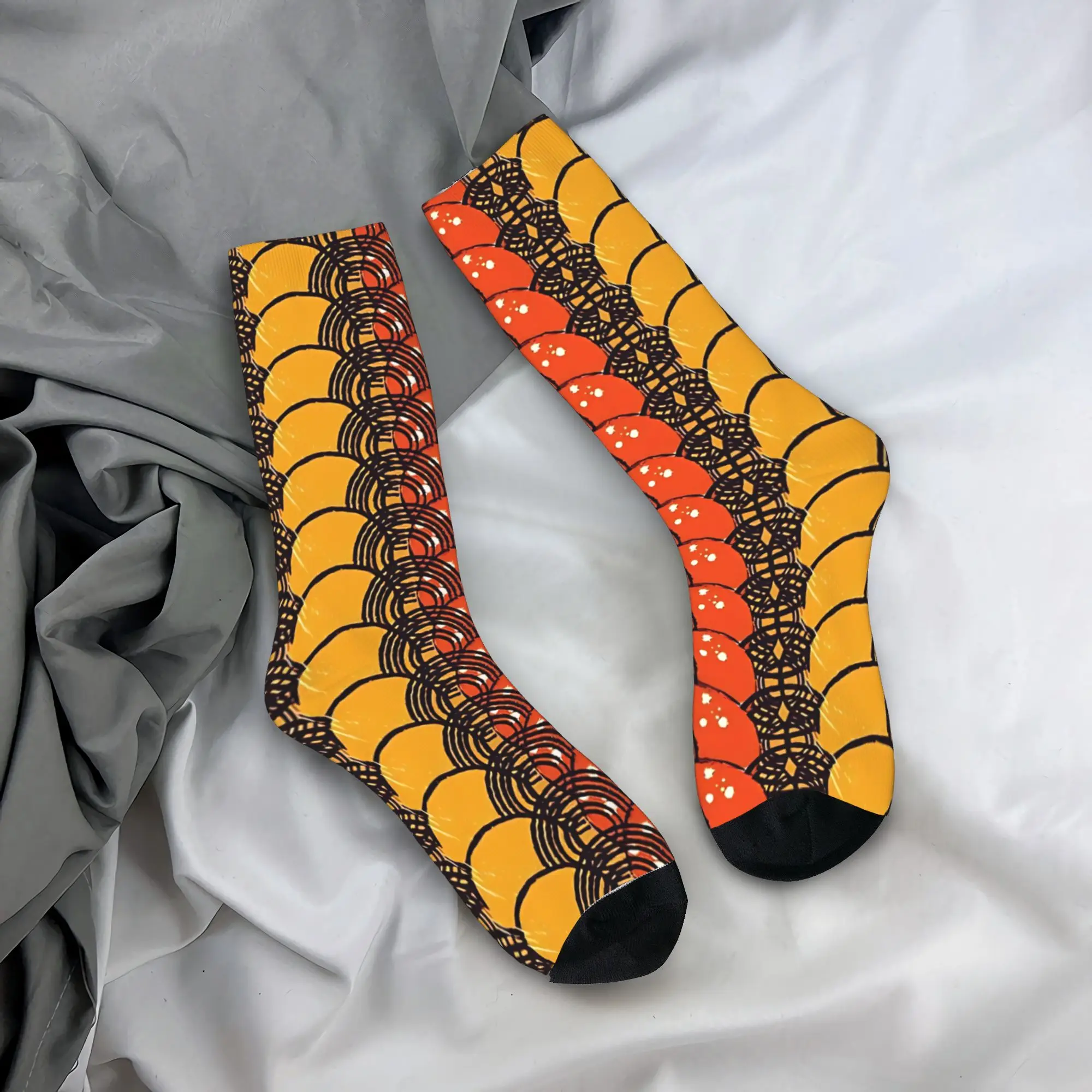 Ethnic Inspired Circle Pattern Socks  Socks  Pattern Stockings Non Skid Men Socks High Quality Winter Funny Cycling Socks