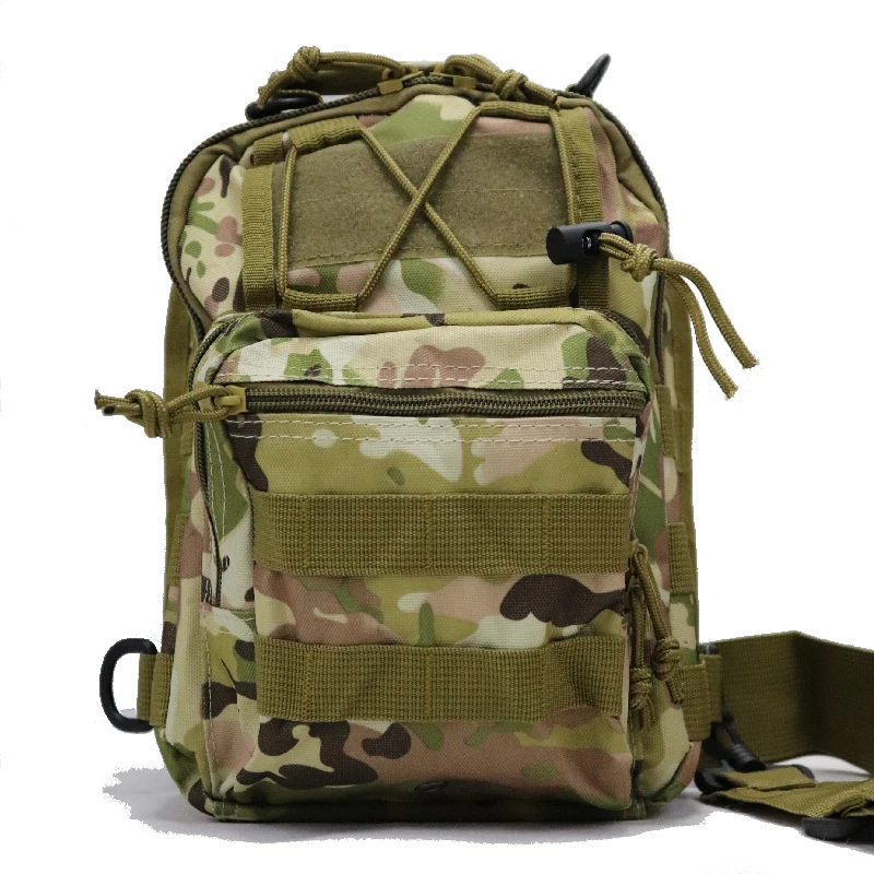 Oxford taktik Molle Crossbody çanta açık spor sırt çantası yürüyüş kamp kamuflaj av çanta için