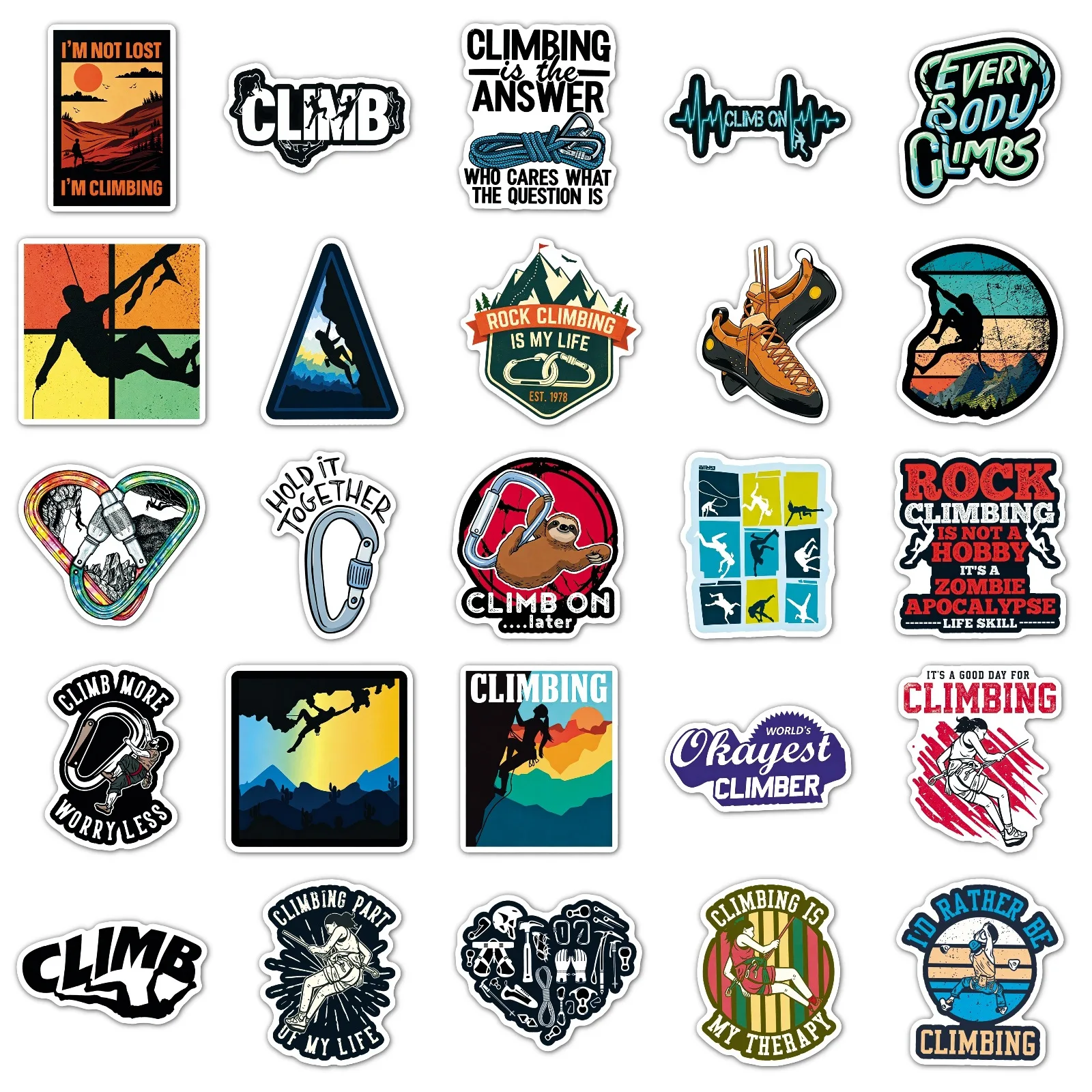 50 Adesivos de Escalada para E - Outdoor Adventure Sports avaliação e preço