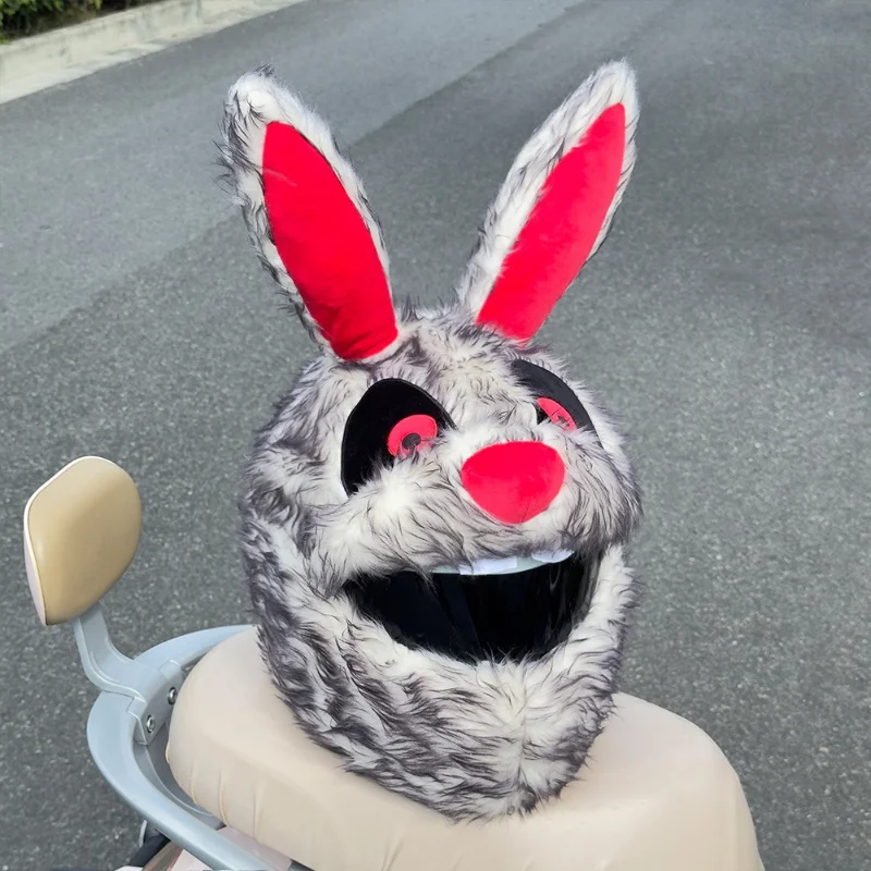 Motorcycle Helmet Covers Full Helmets Hat Christmas Cap Gift Cover Funny Plush Helmet Protective Cover for Personalized Party - view 6