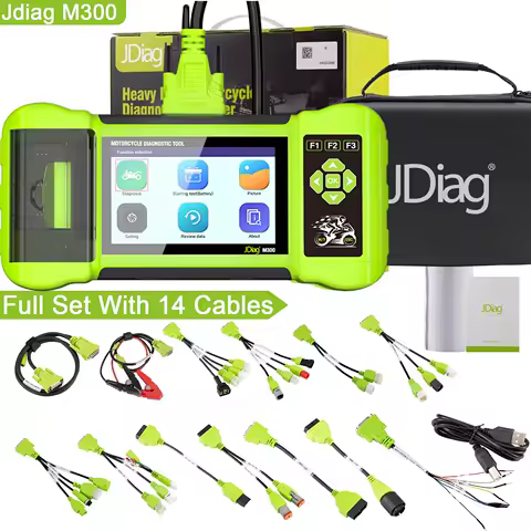 2025 JDiag M300 OBD2 Scanner Motorcycle Diagnostic Tool Moto Scanner Fault Code Read ABS Engine For BMW Yamaha Harley Honda Duca