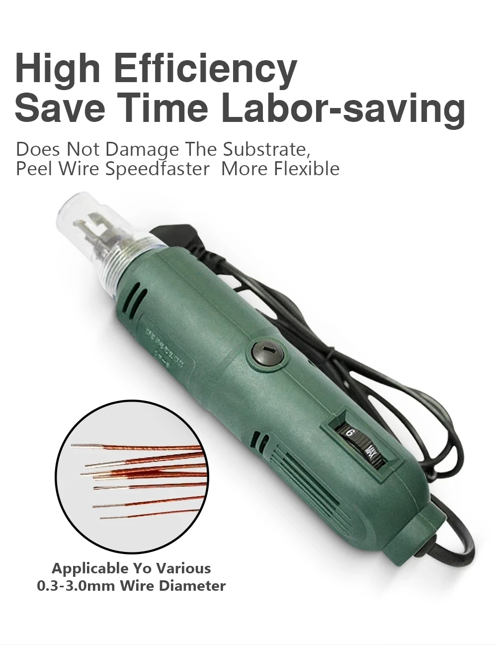 Electric Paint Scraping Machine Copper Wire Enamel Peeling Scraping Paint Knife Motor Repair Tool Charging Model 110V/220V